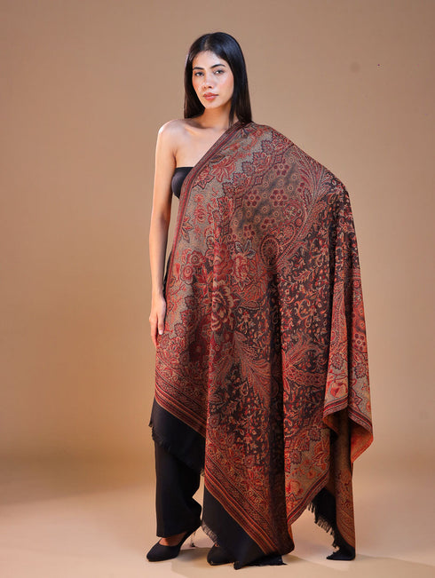 Women's Jamawar Wool Shawl